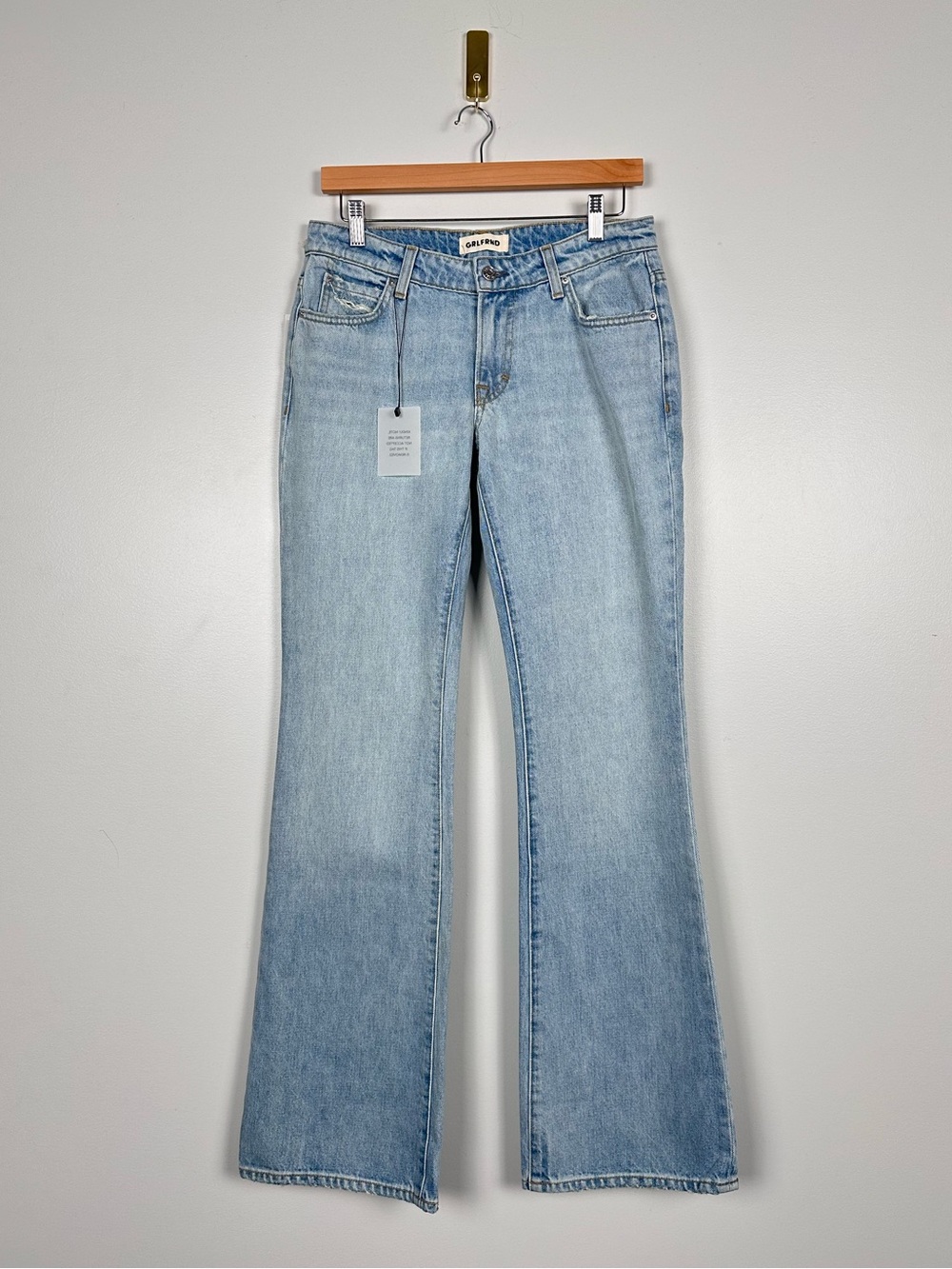GRLFRND Serena Low Rise Slim Flare Jeans – Ocean Avenue - Picture 2 of 10